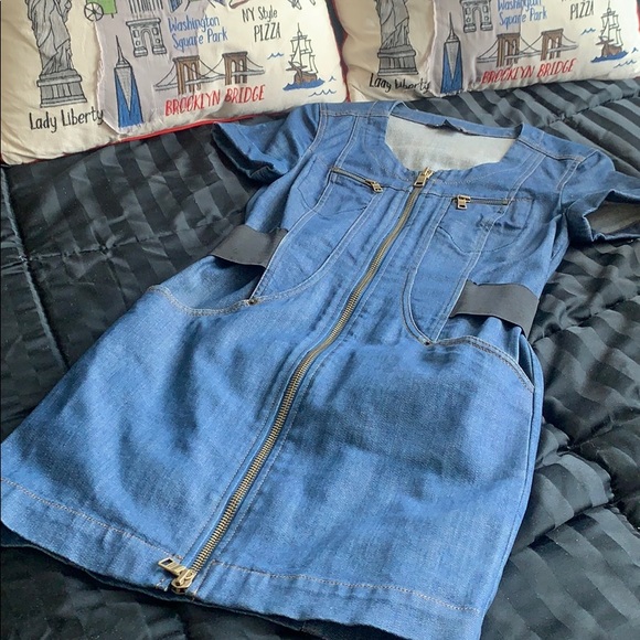 AX DENIM DRESS - Picture 1 of 9